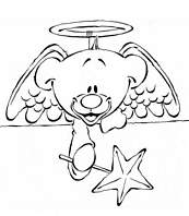 coloriage pimboli ange de noel